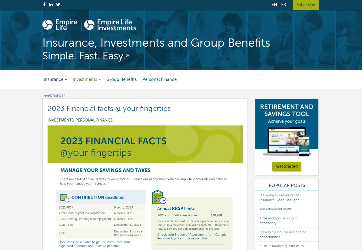 EmpireLifeInv's tweet photo. The RRSP deadline is quickly approaching! Keep track of the important amounts and dates with the help of this handy tip sheet:  https://t.co/RS4DCNHgwi https://t.co/PyK0QUFJ47