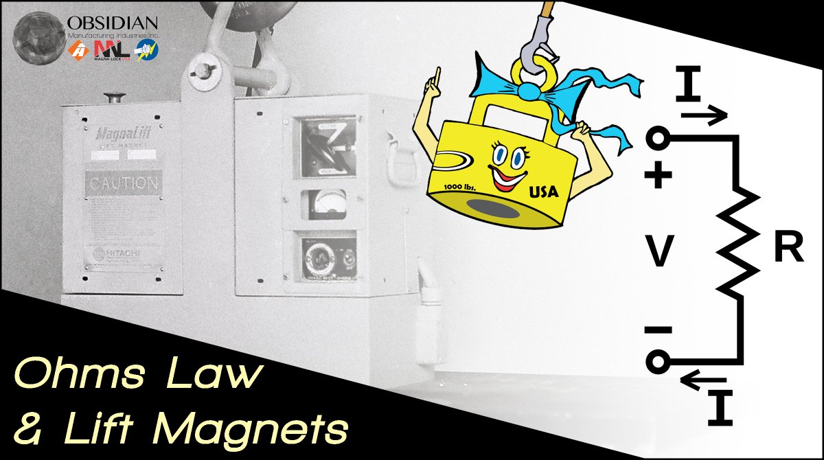 ObsidianMfg's tweet photo. Like most electromagnets, Ohm's Law dictates how a DC electromagnet works. From the circuit example in the graphic, the equation V (voltage, measured in volts) is equal to I (current, measured in amps) multiplied by R (resistance, measured in ohms).
#ObsidianMFG | #MLPG https://t.co/YqLvBLgN03