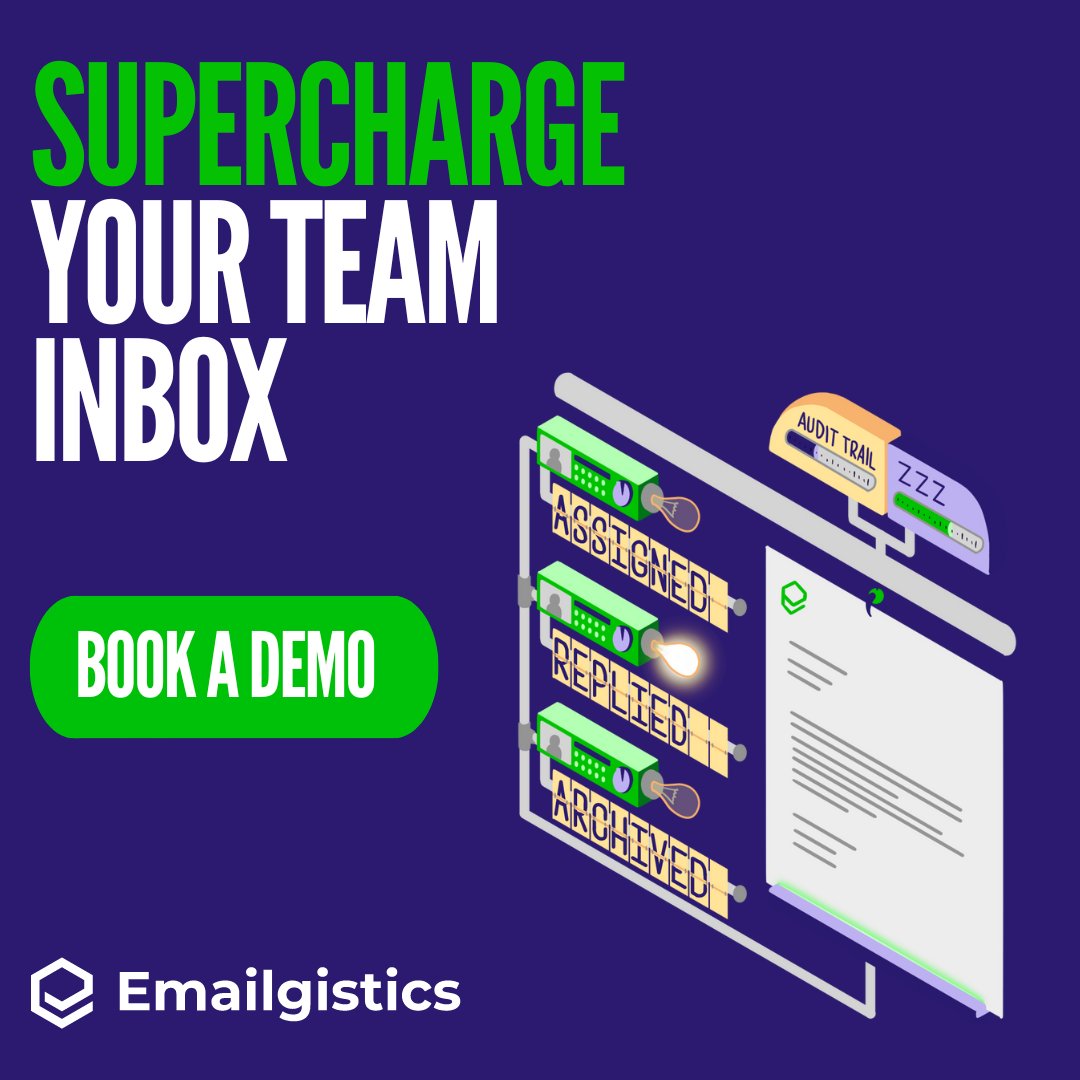 emailgistics's tweet photo. Say goodbye to cluttered inboxes and hello to seamless teamwork ๐ Get a sneak peek of how Emailgistics can revolutionize your inbox management with our FREE demo! Don't miss out, try it now! ๐ป #EmailManagement #TeamworkMadeEasy #FreeDemo ๐ฅ
https://t.co/yEClmDkeR7 https://t.co/tVgF4cTA2u