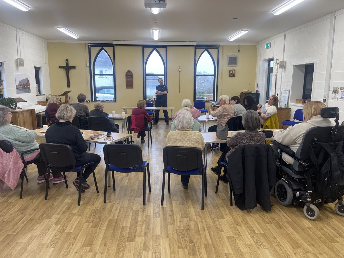 NptSafety's tweet photo. Mark and Ieaun attended Ty Santes Fair Community Centre Womens Group to give a talk on Safe and Well. @mawwfire https://t.co/bMd5mIsskr