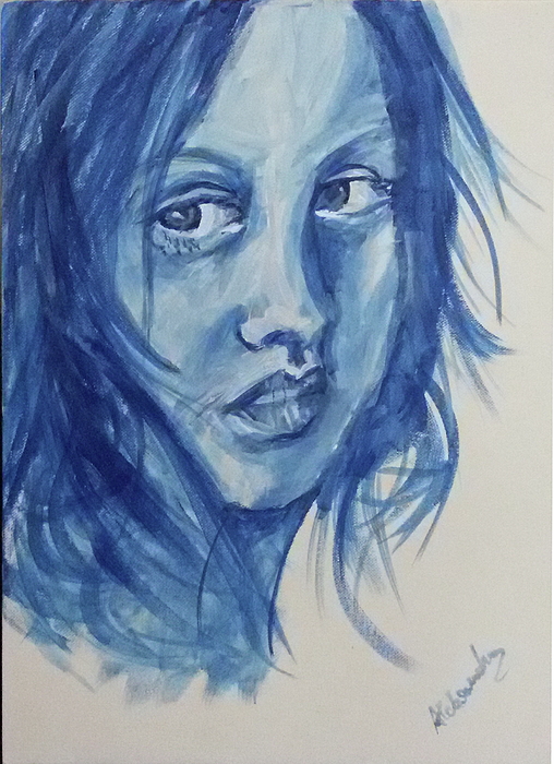 PevajsaSandrom's tweet photo. New artwork for sale! - "Blue Girl" - https://t.co/BNG2oqepsM @fineartamerica https://t.co/me33rakd4n