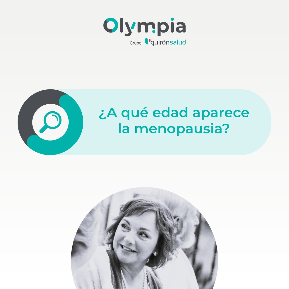 Olympia_GrupoQS's tweet image. ¿A qué edad aparece la #menopausia? La Dra. @GemaGlvez, responsable de la Unidad de Salud en Femenino del #LifestyleCenter de #Olympia, contesta a esta cuestión para ayudar y resolver las dudas de las mujeres i.mtr.cool/jmvlckziyw