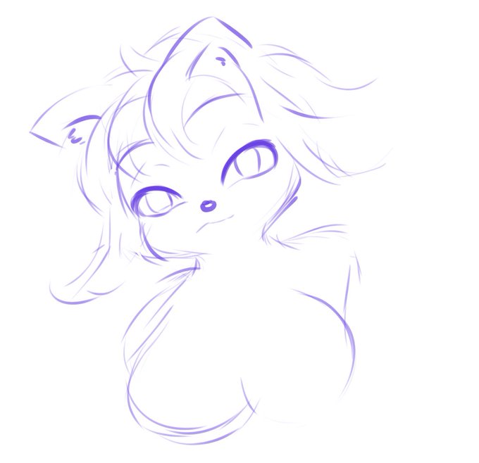 なーんか描けないかな〜って無心に筆滑らせてたらちょっと可愛いのが現れた 