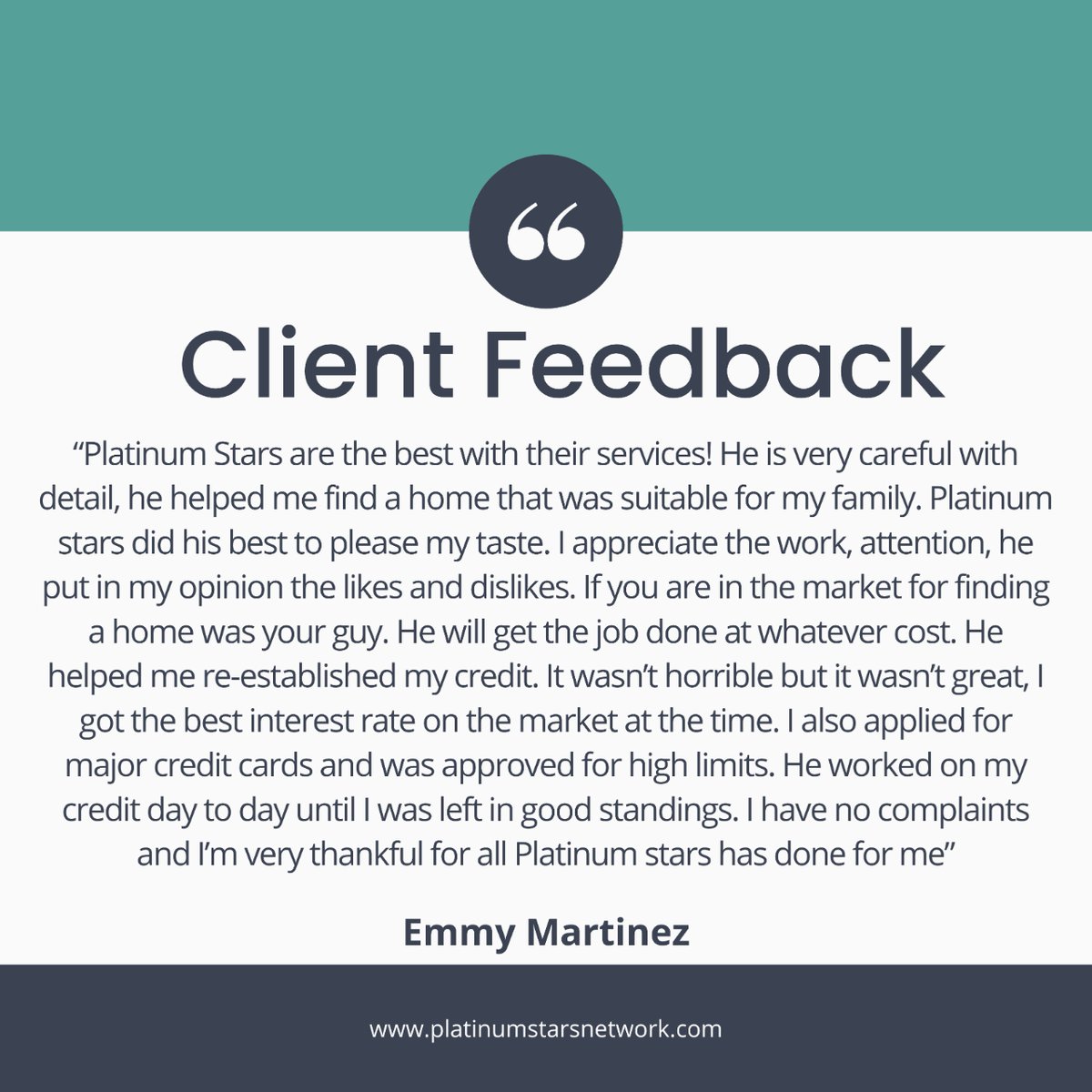 Happy Clients are our only source of Motivation!

#happycustomer #Platinumstarsnetwork #makechoice #service #services #business #marketing #service #digitalmarketing #customer #happycustomers  #customersatisfaction #customerservice #customerexperience #customerappreciation