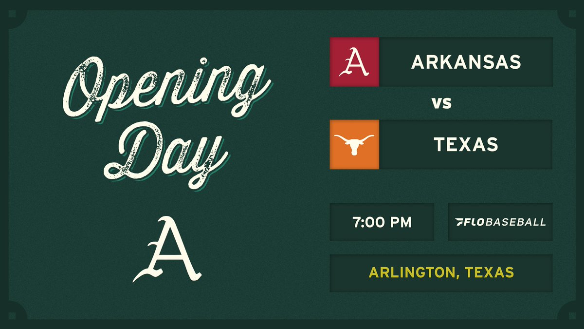 The words you've waited for:

HOGS PLAY TODAY!