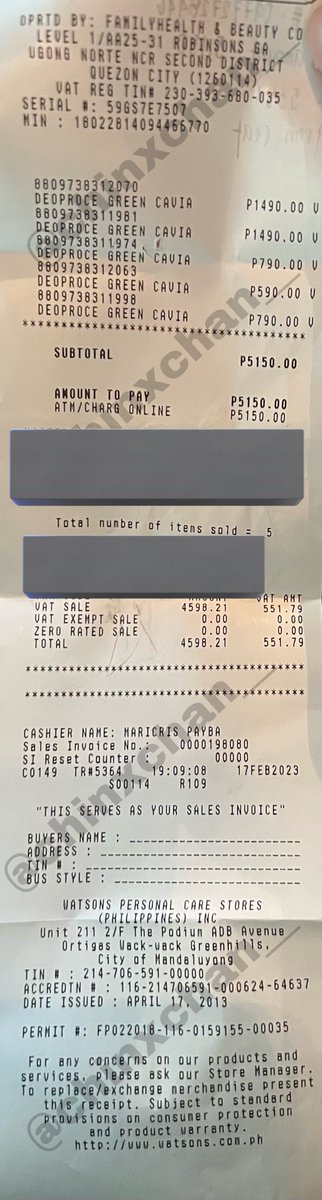 chinxchanchen__'s tweet photo. WTS LFB PH

Deoproce Receipt worth P5,150 <eligible for Patron seat in #DeoprocePHxSongKang Fun Meet> - P3,000

 - no products included
- can do meet up in ortigas / sdd

💌 DM to buy. 

🏷️ wts lfb ph song kang deoproce fan meet manila

Please help rt! https://t.co/6h9CtQGN3n