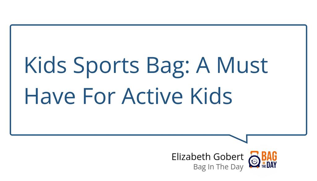 Bagintheday1's tweet image. A sports bag is essential to keep their belongings safe and dry while playing, but it also includes room for essential items like food, water, change of clothes, shoes, and more.

Read more 👉 bit.ly/3smJJZd

#KidsSportsBag #SportsBag #ActiveChild #BelongingsSafe