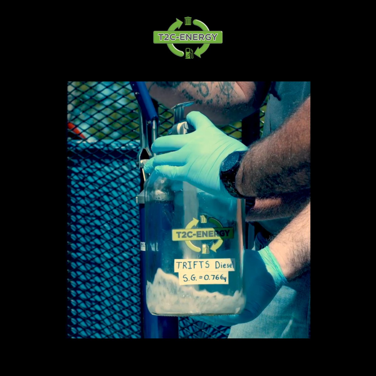 Just over here developing some TRIFTS diesel fuel.

Interested in learning more about our process?

Visit t2cenergy.com

#diesel #wastetofuel #t2cenergy