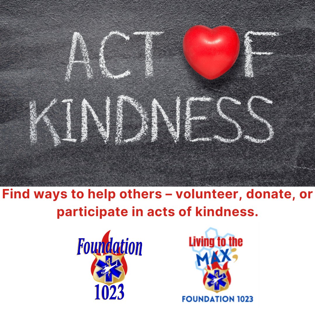 Foundation1023's tweet photo. This is a perfect day to practice philanthropy and make a donation to Foundation 1023 to help us keep our mission alive and provide mental wellness care to the selfless First Responders.
#donate #philanthropy # actsofkindness #supportothers #mentalwellness #firstrespondersfirst https://t.co/s6YSdulRTr