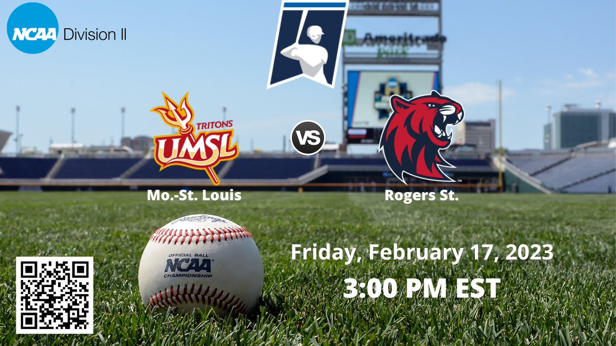 NCAAD2Baseball1's tweet photo. 3:00 PM EST
Mo.-St. Louis vs Rogers St. | NCAA D II BASEBALL
🔗 https://t.co/cxkW844Sm2
Friday, February 17, 2023
@RSUHillcats @RSUBaseball @RSUsportsmed @octavioosanchez @PrescottHorn @rece_parker1 @ajfolds2 @jmet32 @_geoblackshaw https://t.co/Nr9arUNxQe