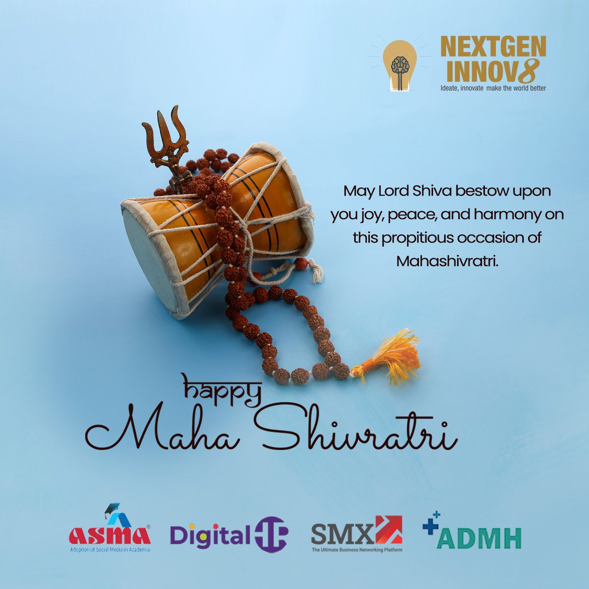 May Lord Shiva bestow upon you joy, peace, and harmony on this propitious occasion of Mahashivratri. 

Happy MahaShivratri

#mahashivratri2023 #BlessingsOfShiva #ShivaShambho #OmNamahShivaya #DivineGrace #Devotion #mahashivratri2023 #mahashivratri #MahaShivaratri