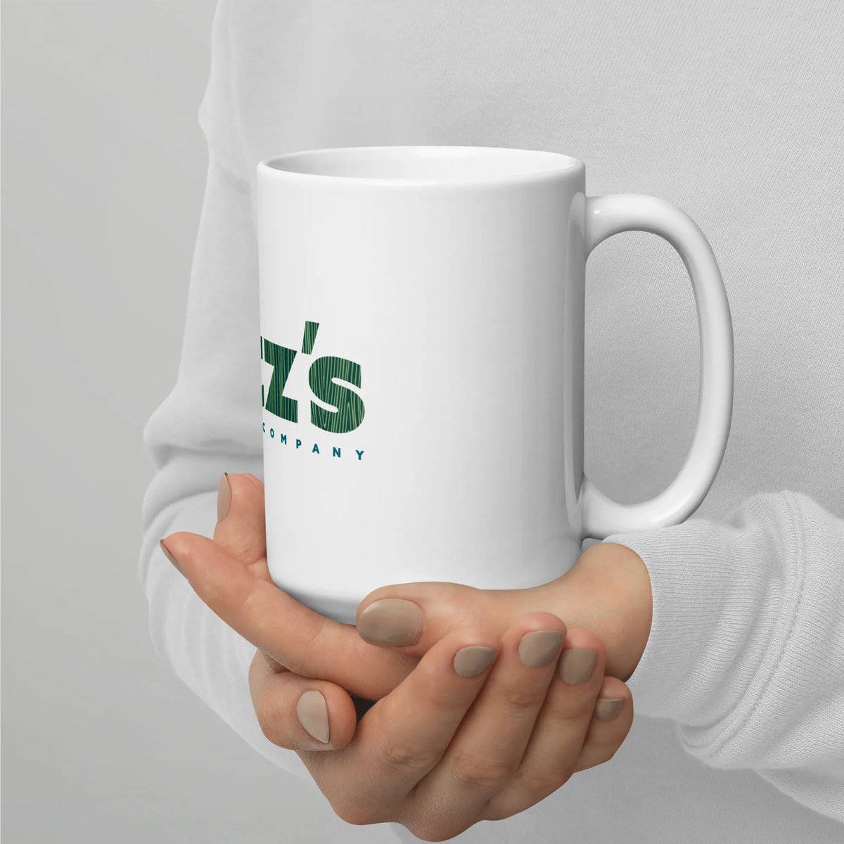 Get our white logo mug in size small or large in our merch shop buff.ly/3UnvT5b