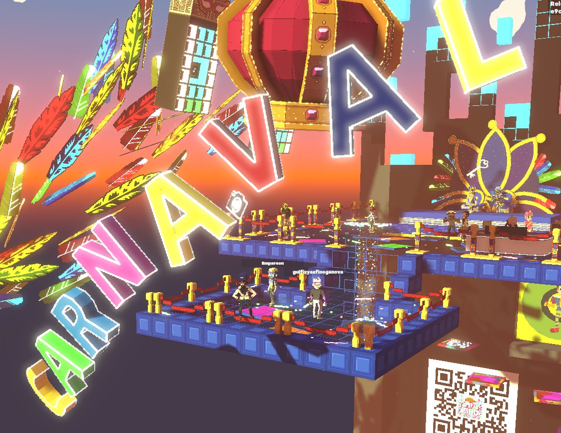 LEELAVADEEv2's tweet photo. @TheSandboxGame @hermitcrabgame Celebrating the Carnival in the SportsLand experience by @hermitcrabgame ! 🥳 Yeah !! https://t.co/CJckwDbm3k
