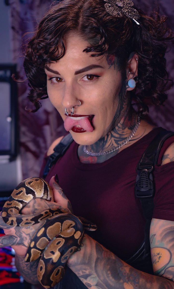 SplitSapien's tweet photo. Salutations sentients! #snake #bodymodification #bodymod #tonguesplit #inkedup https://t.co/Z29XtNzPZj