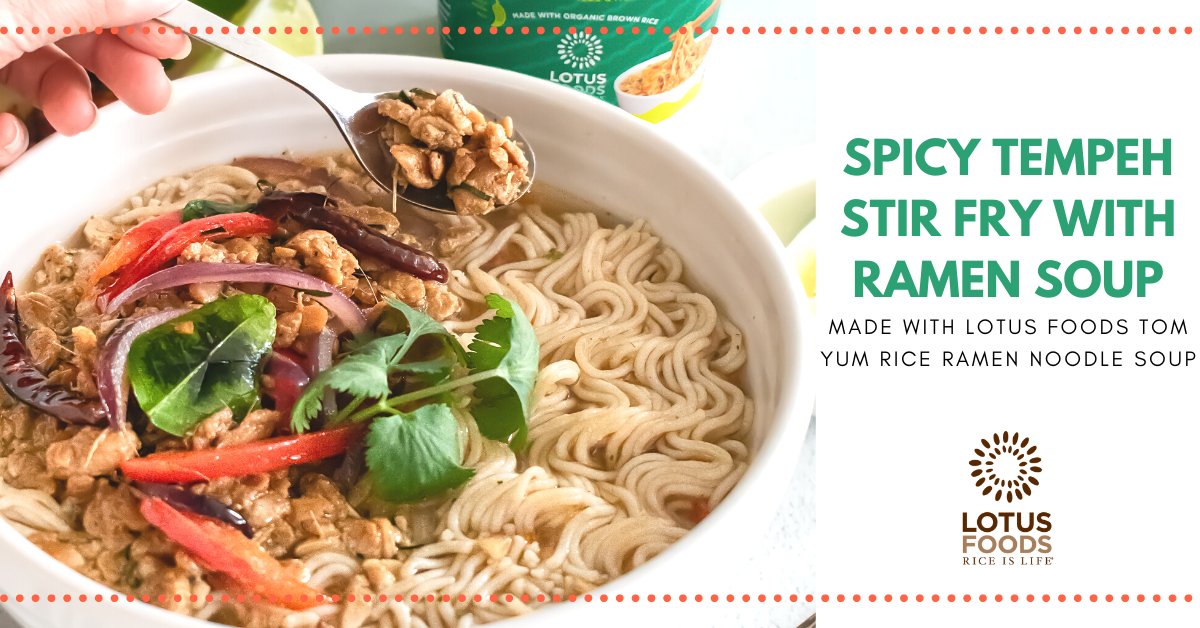 LotusFoods's tweet image. “@LotusFoods’ Tom Yum Rice Ramen Noodle Soup Cup is always available in my pantry for when I’m in need of something quick and in the mood for Thai soup. I like to add a spicy tempeh stir fry.⁠” @sncxkitchen ⁠👉🏽 bit.ly/3lAd3vs #lotusfoods #pantrystaple #ramensoup