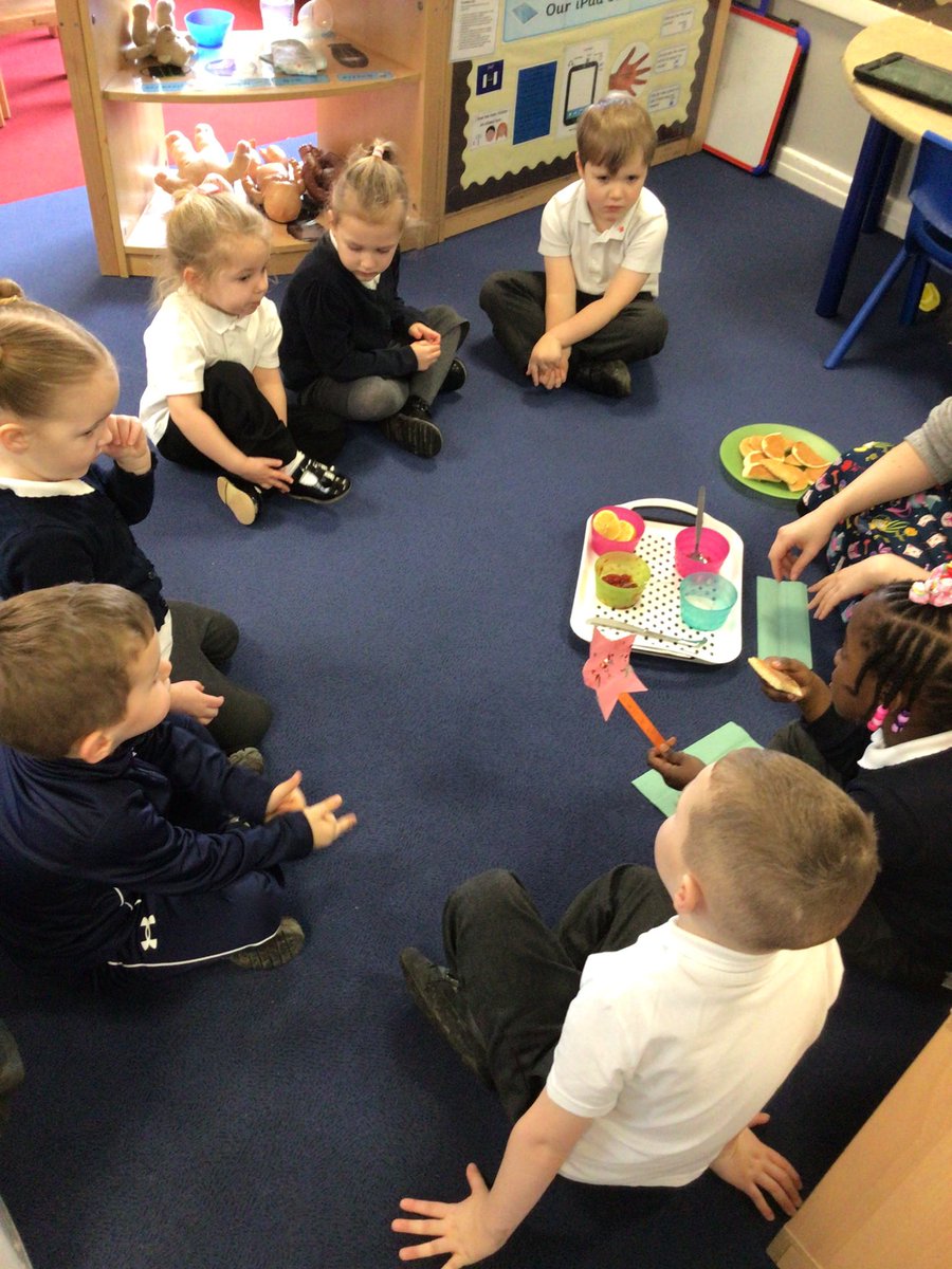 easterside_a's tweet photo. Nursery have been making pancakes this week! They read the story of Mr Wolf’s Pancakes and wrote a list of ingredients they would need. The pancakes 🥞 were delicious 😋 #EastersideEarlyYears #EastersideWriting #EastersideScience https://t.co/RY9o9h3FMN