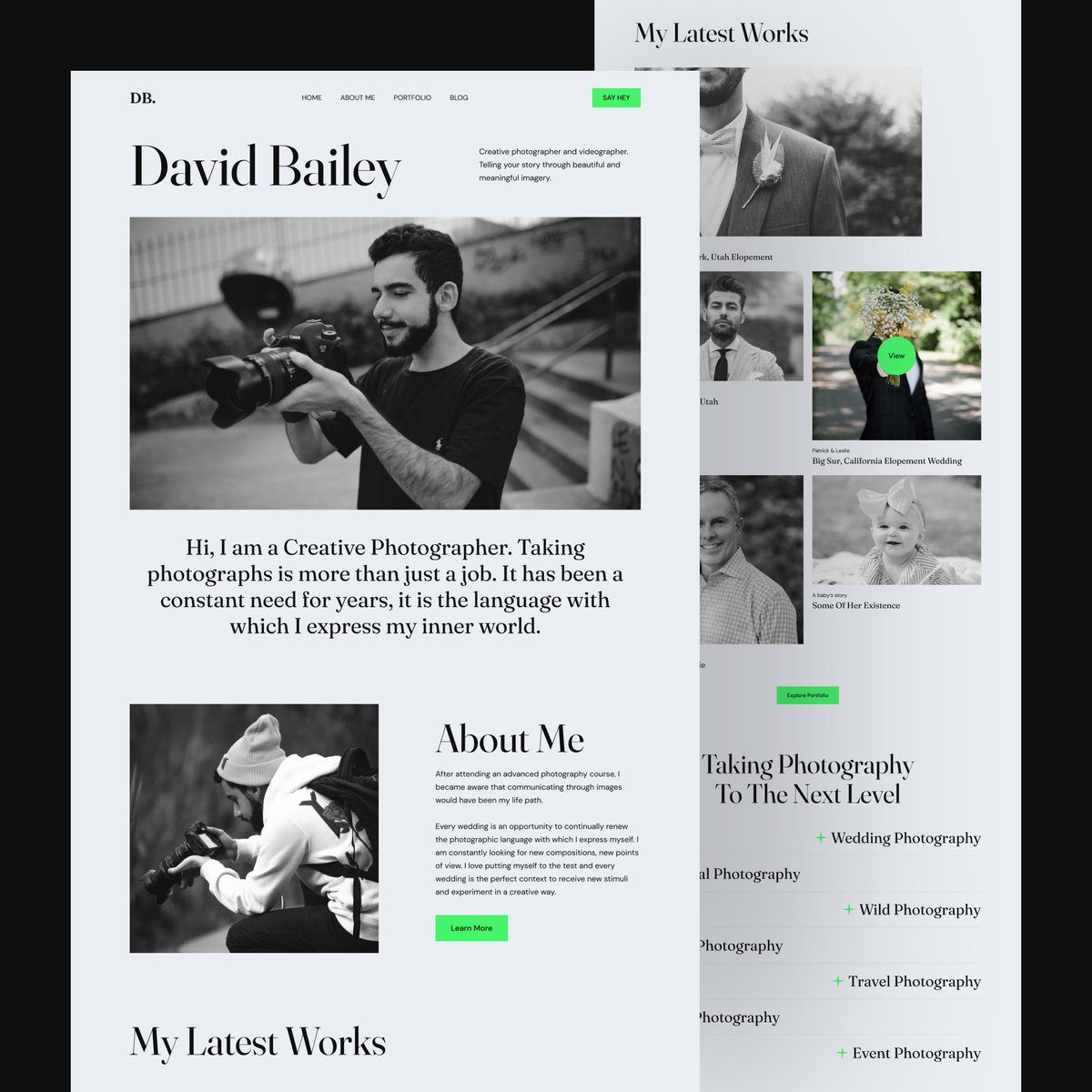 moskur_alam's tweet photo. Hello Everyone,
Here is my exploration of the Photographer's Website.
Dribbble: https://t.co/IDe1b4LPTs

#ui #uidesign #uiuxdesign #webdesign #landingpage #landingpagedesign #photography #photographer #photo https://t.co/cs7VzGgIIV
