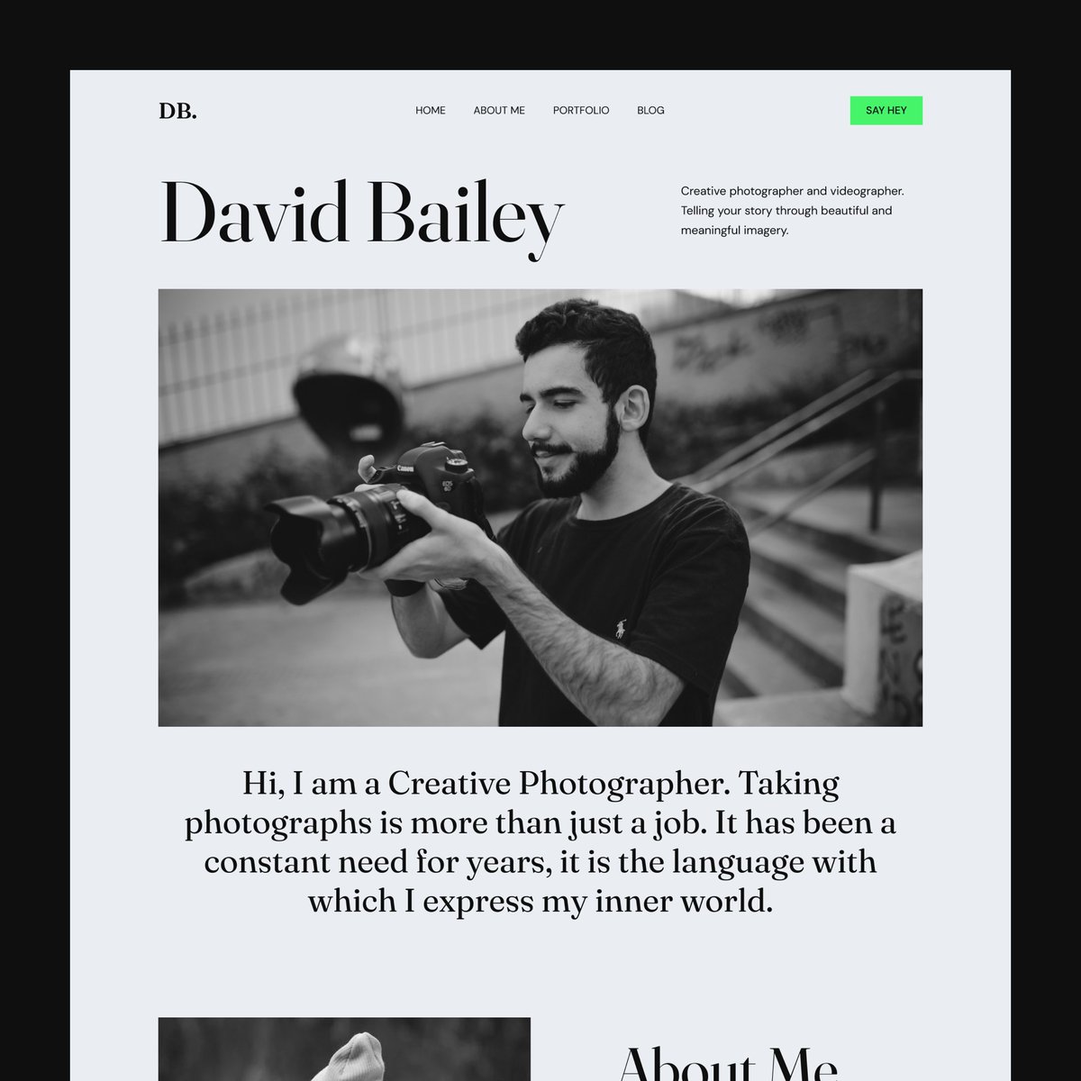 moskur_alam's tweet photo. Hello Everyone,
Here is my exploration of the Photographer's Website.
Dribbble: https://t.co/IDe1b4LPTs

#ui #uidesign #uiuxdesign #webdesign #landingpage #landingpagedesign #photography #photographer #photo https://t.co/cs7VzGgIIV