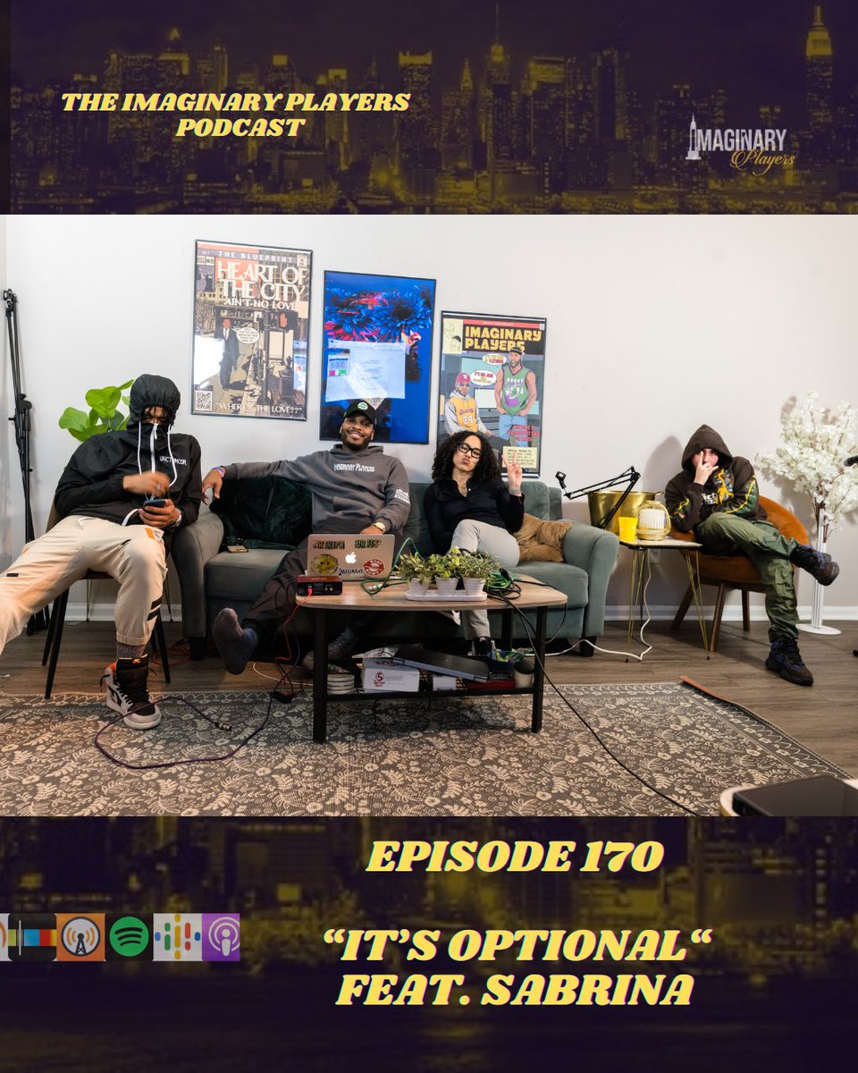 imgplayers's tweet photo. 📌Episode 170 |Its Optional feat. @Sabrinaa_nycc | 
🎧:All Streaming Platforms
📺:Youtube ||Monday 12pm EST
🎥: @finddro 
🔗: https://t.co/srgI388wsR…

Yes that is also Jordan https://t.co/ferSA15Nxt