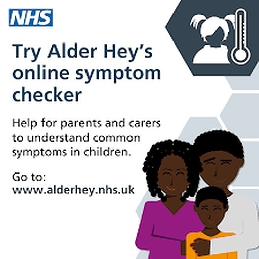 Alder Hey have developed an online symptom checker to help parents and carers to understand their child’s symptoms.  Using the Symptom Checker will help parents and carers decide where best to get the right care for their child #alderhey #symptomchecker #nhs #chestercentralpcn