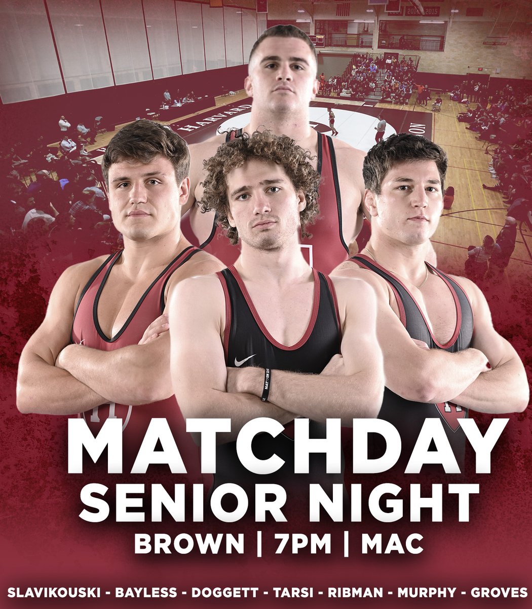 🚨Senior Night🚨

Come out tonight as we take on the Brown Bears in our final regular season match of the season! 
📍MAC 
⏰  7:00 PM 
📺es.pn/3YCYbeE
#GoCrimson | #OneCrimson