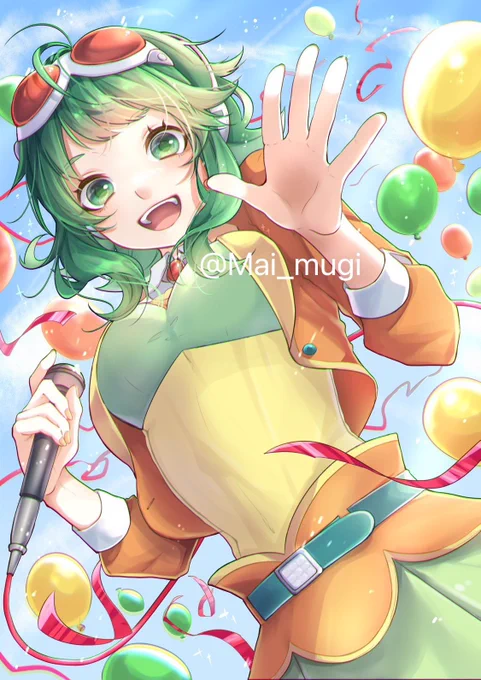 GUMIちゃんで比較...どうでしょう #見た絵師さん強制初投稿の絵と今の絵を比べる 