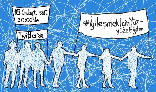 nejlakurul's tweet photo. 📣📣Yüz yüze eğitimin devam etmesi için sosyal medya kampanyasına devam ediyoruz. Herkesi 18 Şubat Cumartesi saat 20.00’de başlayacak kampanyaya destek olmaya bekliyoruz. #deprem @egitimsen https://t.co/P2odlQnLdr