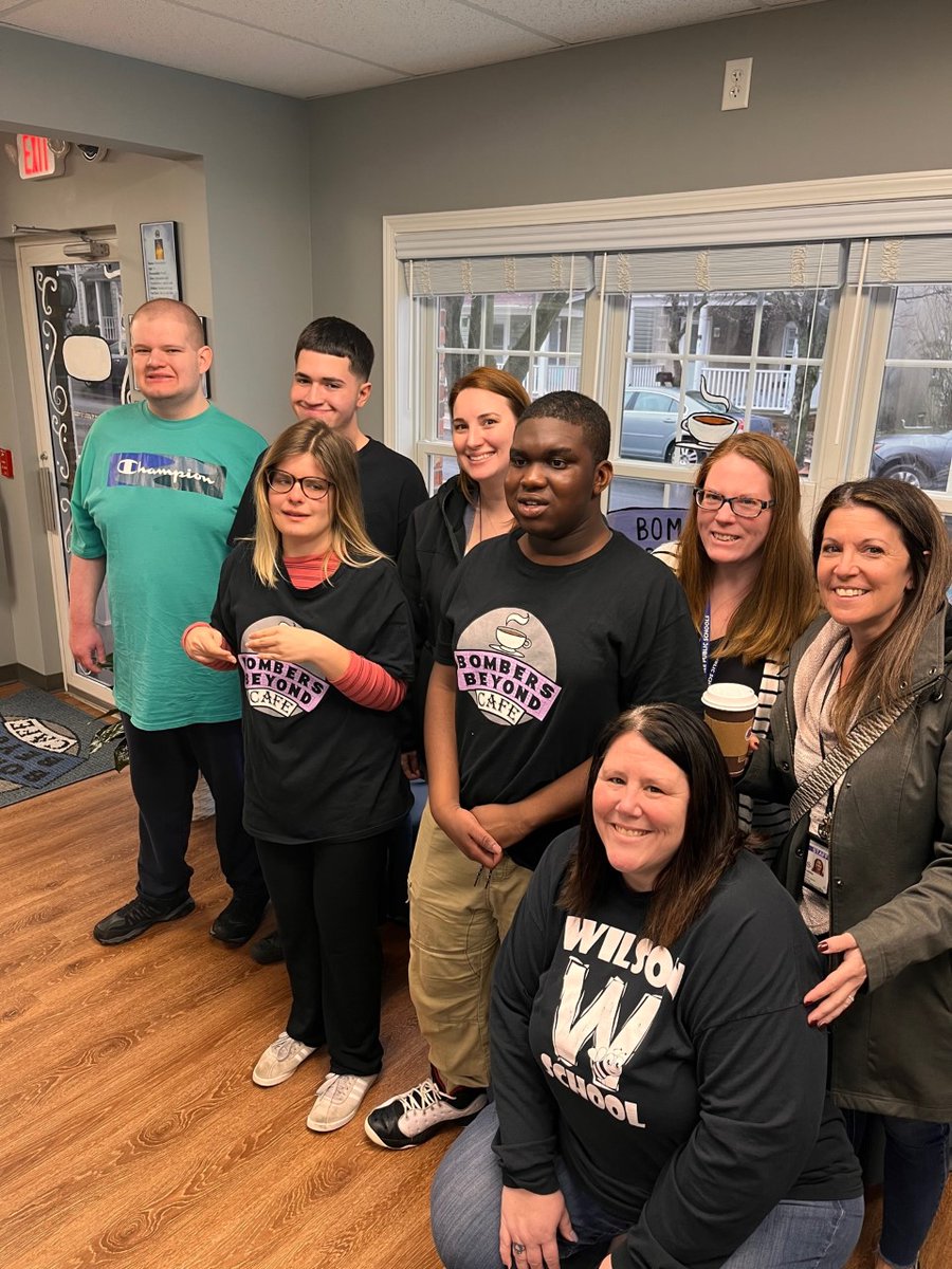 WilsonBees's tweet photo. Wilson Students pay it forward at the Bombe Cafe! Students did a wonderful job decorating coffee cup sleeves for its grand opening! https://t.co/BAJLS34apI