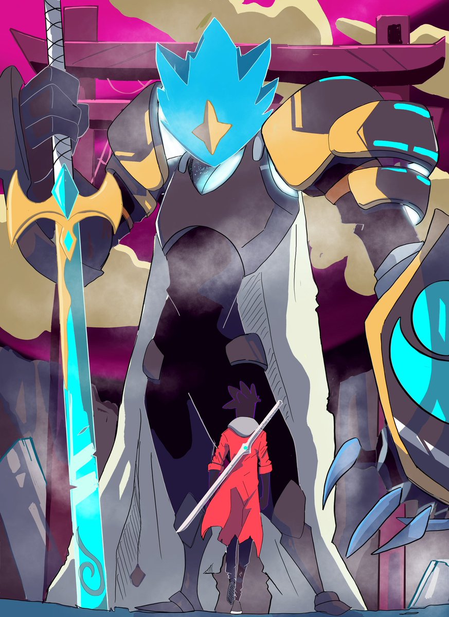 TokiioMcflyy's tweet photo. 💮”Move Or Be Moved…..Miilo Vs The Death Sentencer”💮
#artbytokiio #illustration #drawing #Miilo #Oc #fantasy #deathsentencer #guardian #art https://t.co/BFFn4qKy8I