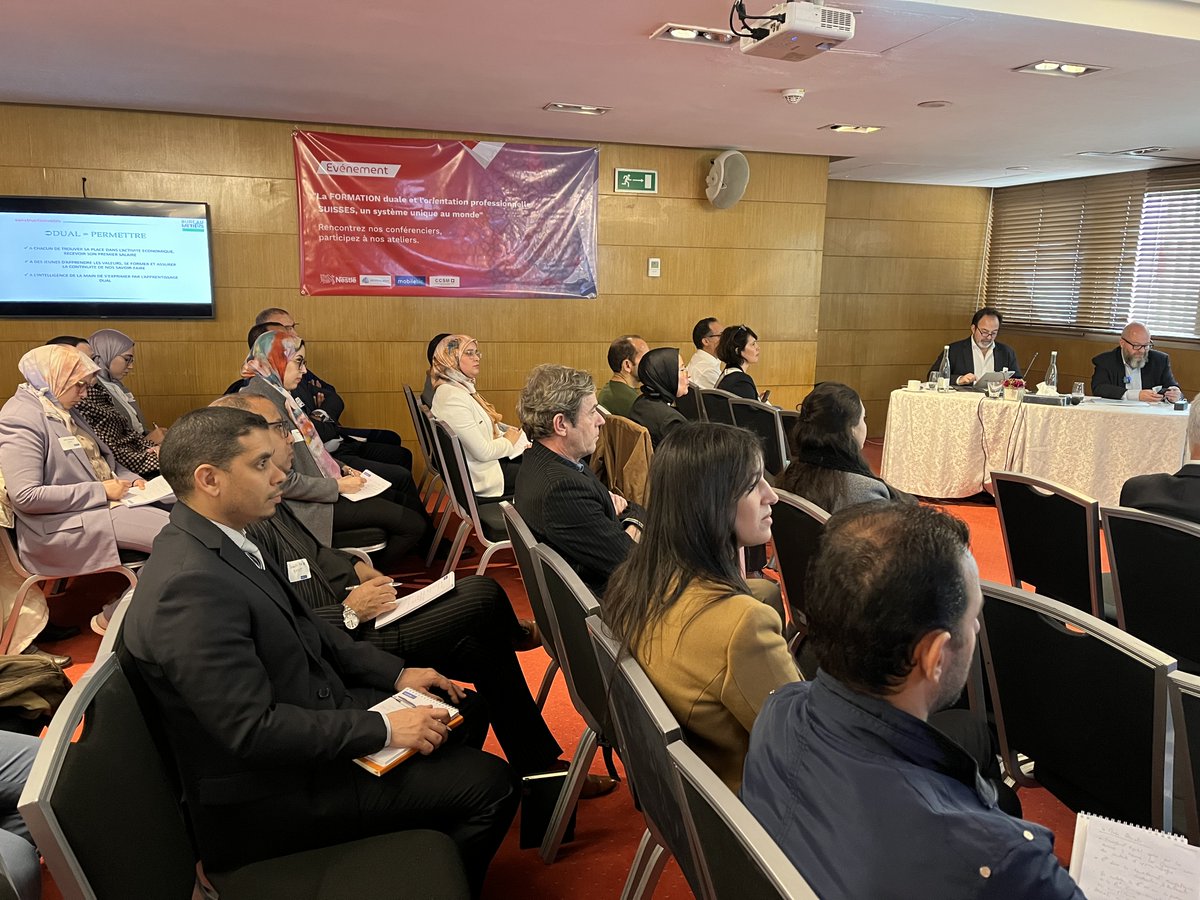 CCSMaroc's tweet photo. Retour sur la conférence d'hier "𝗟𝗮 𝗙𝗢𝗥𝗠𝗔𝗧𝗜𝗢𝗡 𝗱𝘂𝗮𝗹𝗲 𝗲𝘁 𝗹'𝗢𝗥𝗜𝗘𝗡𝗧𝗔𝗧𝗜𝗢𝗡 𝗽𝗿𝗼𝗳𝗲𝘀𝘀𝗶𝗼𝗻𝗻𝗲𝗹𝗹𝗲 𝗦𝗨𝗜𝗦𝗦𝗘𝗦, 𝘂𝗻 𝘀𝘆𝘀𝘁𝗲̀𝗺𝗲 𝘂𝗻𝗶𝗾𝘂𝗲 𝗮𝘂 𝗺𝗼𝗻𝗱𝗲"
#ccsm #mobiletic #hefp #bureaudesmetiers #sdbb #csfo #snowballbrain #nestle #maroc https://t.co/9Cpy1bI1GD