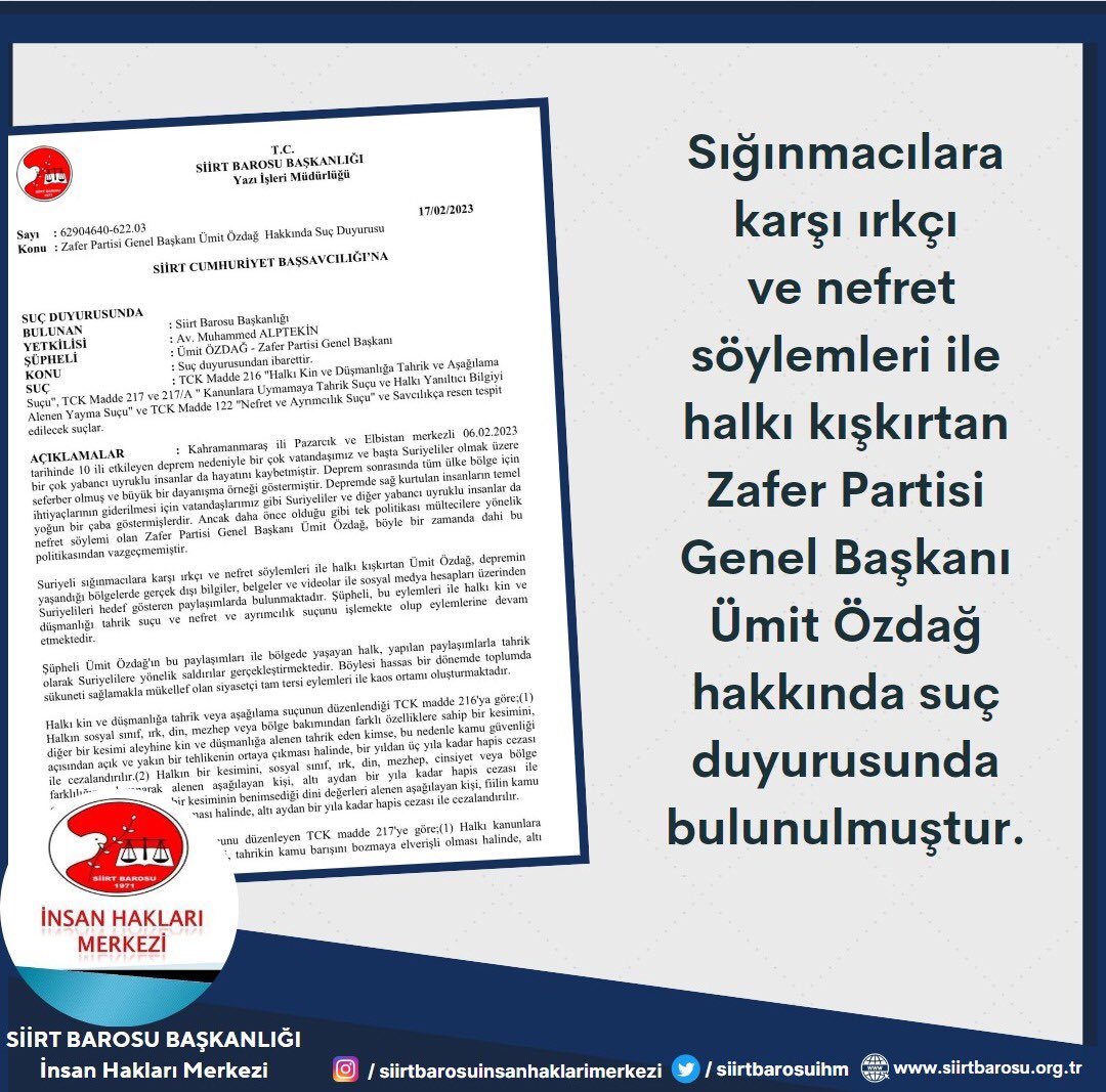 Basına ve Kamuoyuna