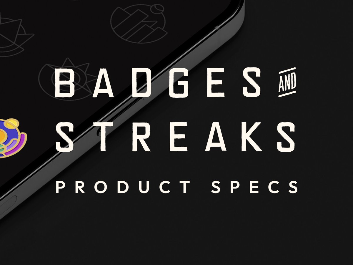 Badges &amp; Streaks 

A comprehensive spec thread on our upcoming flagship web3 product, what to expect, and why this system is an absolute game changer for our holders, brands and the wider crypto community.

☕️ Grab a coffee, and let’s dive in.