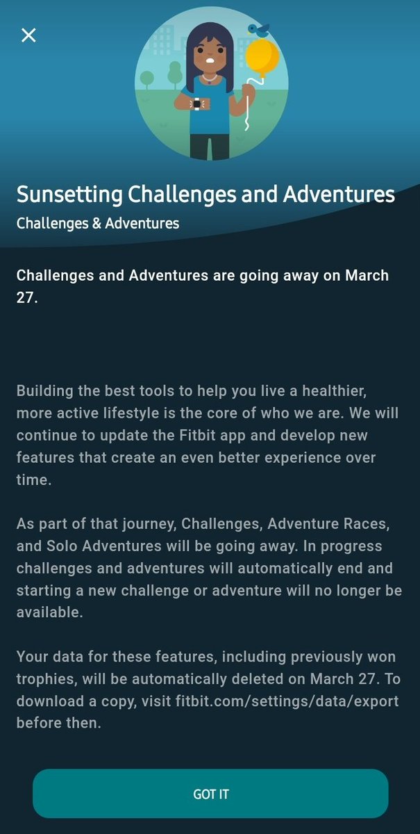 Dear <a href="/fitbit/">fitbit</a> <a href="/FitbitSupport/">Fitbit Support</a>, I do challenges EVERY... SINGLE... DAY. It's the reason I have a Fitbit. That is what makes me get moving to "live a healthier, active lifestyle." This will makes things worse for me. Please reconsider.