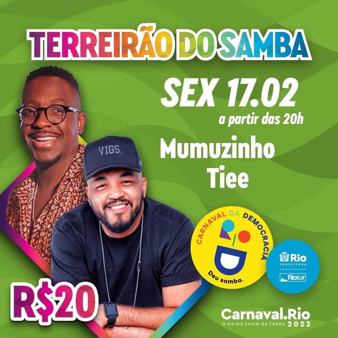 TerreiraoSambaa's tweet photo. HJ TEM 🥳

@MumuzinhoC 
@TieeOficial https://t.co/VddD7Nncqh