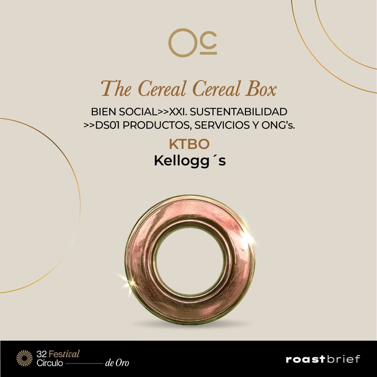 omar_carrion's tweet photo. The Cereal - Cereal Box
A Corn made of Bronze #CirculoCreativoMx
#packagingdesign #sustainability #lifeatk @KelloggsLATAM @KTBOagency https://t.co/k1VR2z0jE5