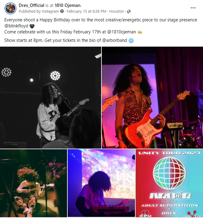 Come celebrate with us this Friday February 17th at <a href="/1810ojeman/">1810</a> 🍻Show starts at 8pm. Get your tickets in the bio of <a href="/arborband/">arbor</a>  #band #livemusic #HoustonTX <a href="/1810ojeman/">1810</a> #indie #alternative #Radio #NewMusicFriday #NowPlaying️ #Original #music #rock #houstonplug #THFC #TTID #COYS