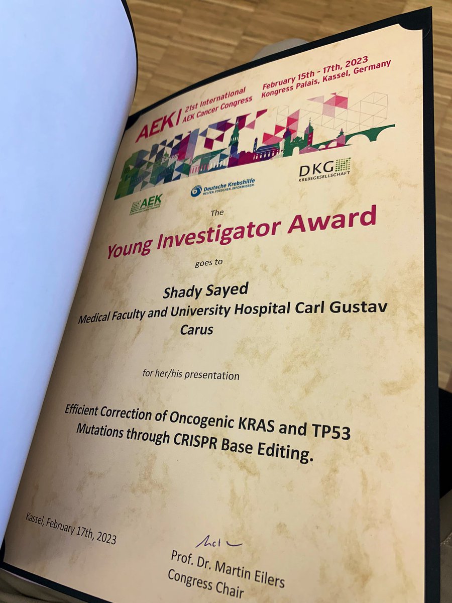 Had great fun presenting my paper for the first time at the 21st AEK Cancer Congress. Such an honor to be selected to present my work and to receive the Young Investigator Award. Thanks to the organisers for putting together this amazing meeting!!!🔬🥳🥳 #AEK2023