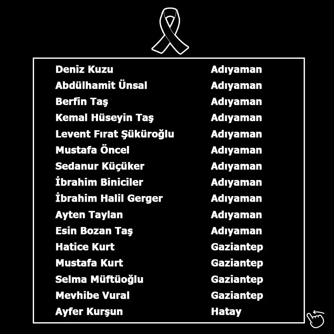 ankaraeczaci's tweet photo. Kahramanmaraş'ta meydana gelen ve 10 ilimizi etkileyen deprem felaketinde 47 eczacımızı kaybettik. 

Aramızdan ayrılan meslektaşlarımıza Allah'tan rahmet, eczacılık camiamıza başsağlığı ve sabır diliyoruz. https://t.co/D8raCI4jLq