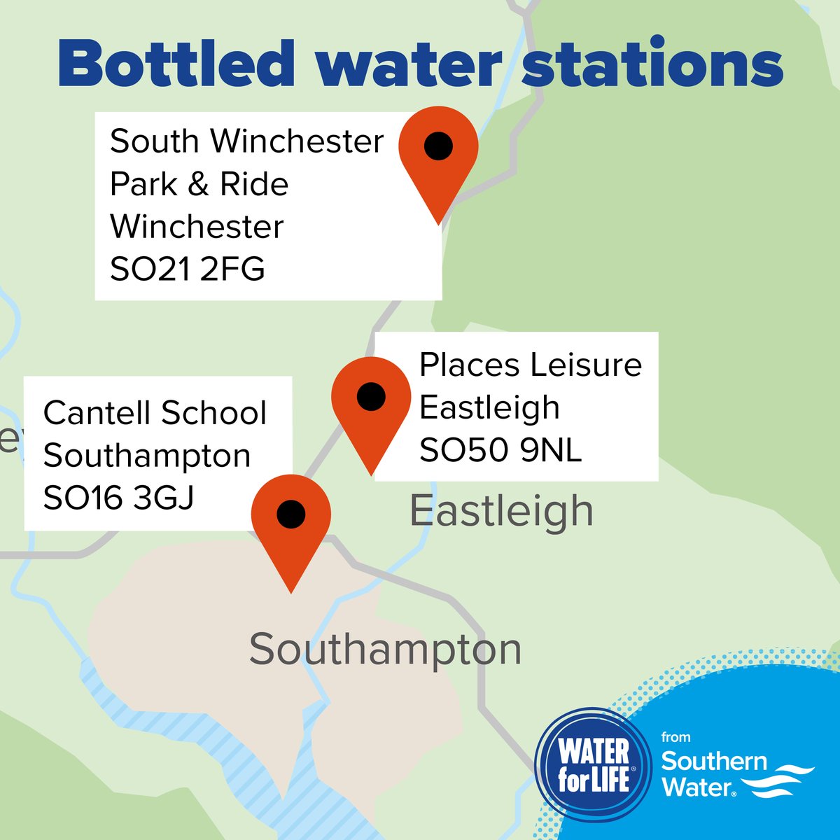 SouthernWater's tweet photo. Work to get our #Otterbourne water supply works back up and running is progressing, and the 3,500 customers still without supply should have their water back tomorrow.
We’re really sorry for the ongoing distress this is causing.
For more info: https://t.co/VphnT2eyy8 https://t.co/mfj8nGRD9G