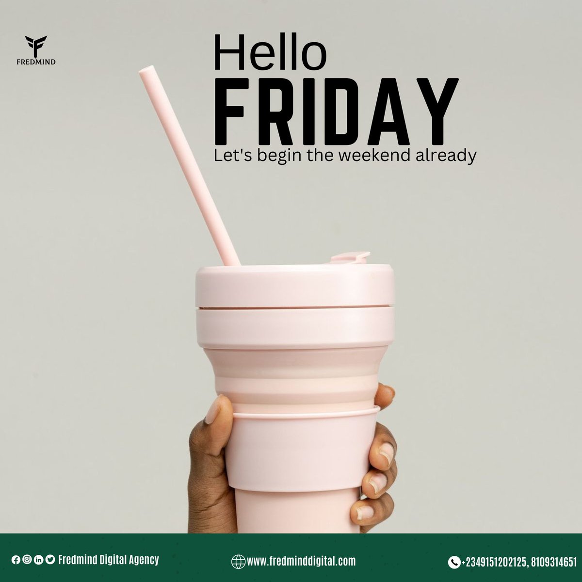 fredminddigital's tweet photo. The weekend is here...π₯π₯π₯π₯
#fred #fredminddigital #tech #technology #abujatech #techcommunity #technews #tgif #friday https://t.co/11vaNXNpOl