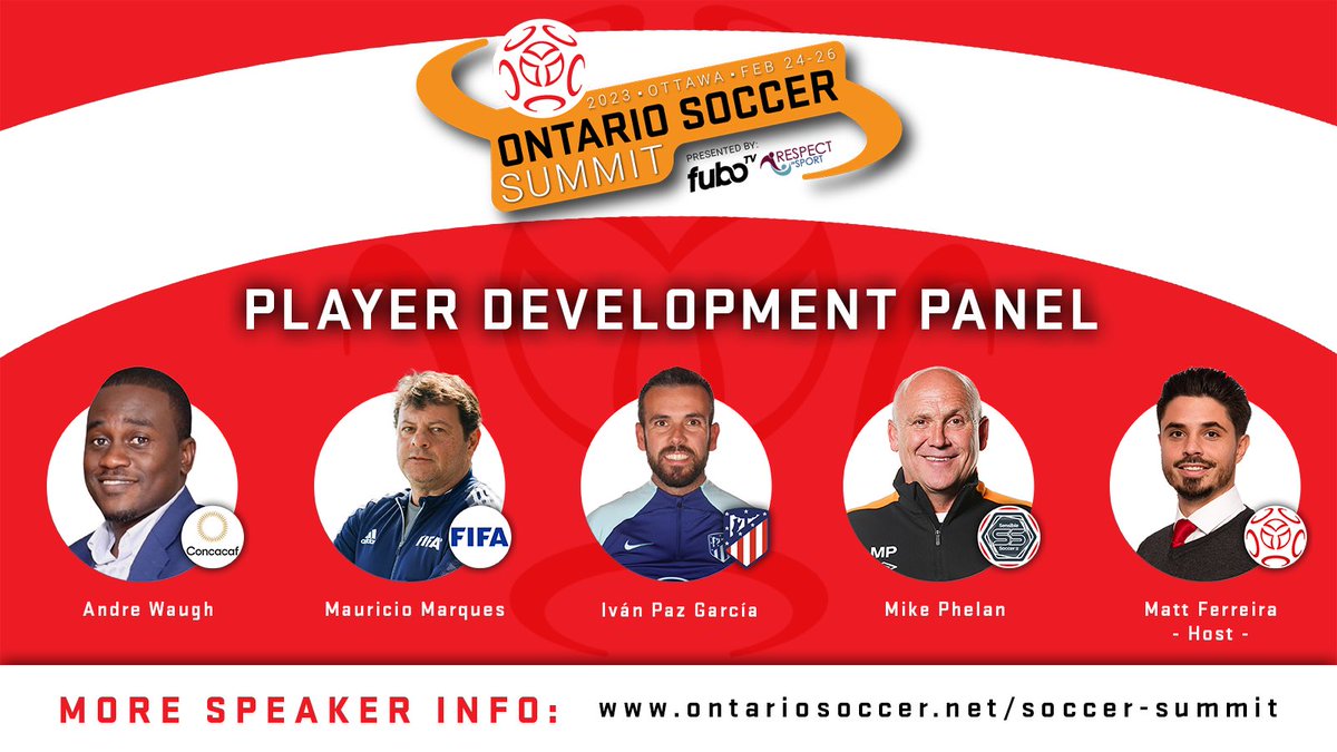 matt_f90's tweet photo. What a lineup!🔥 I am honoured to be hosting the Player Development Panel at the #OntarioSoccerSummit💬
With such esteemed leaders🌎, we want to hear from the community on areas/questions of interest🤔
#CommunityEngagement #SportConference #PlayerDevelopment #OpenDiscussion https://t.co/Ts66nIWl5Y
