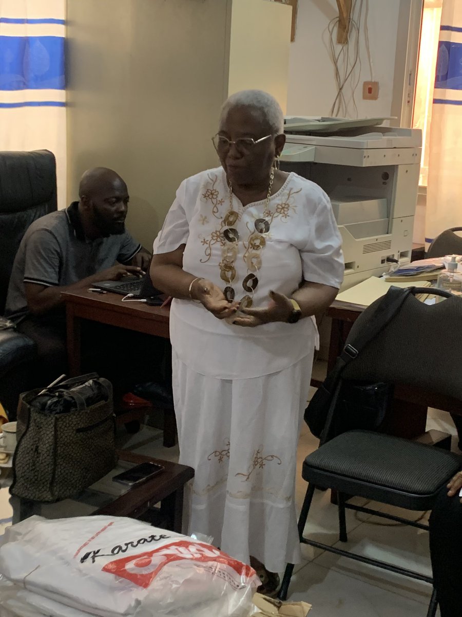 OlympicLeone's tweet photo. President of #SierraLeoneJudoAssociation, #IdrissMassaquoi today received #martialarts equipment from Sierra Leone’s former #Ambassador to #Switzerland,H.E. #YvetteStevens who delivered the items in memory of her late son,#BorisSiakaStevens who was so passionate to support #Judo. https://t.co/LAwsuv61Ur