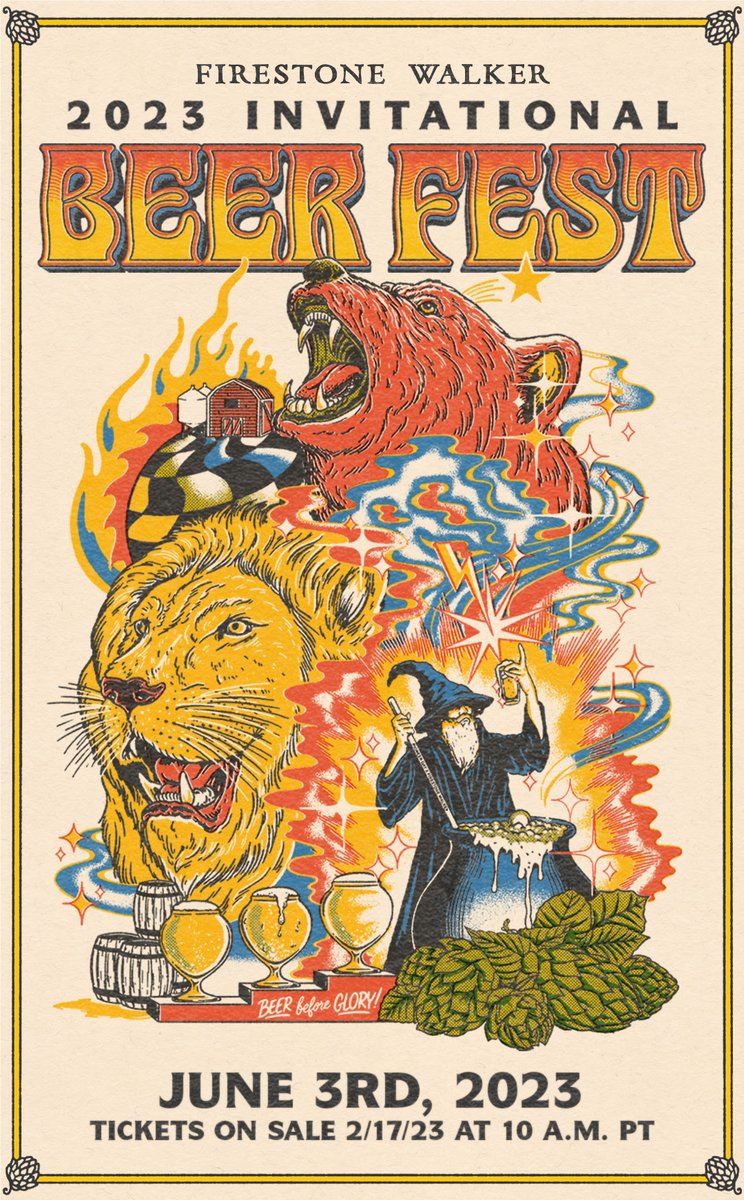 BREWPUBLIC's tweet photo. Tickets go on-sale today at 10am for the 10th installment of the Firestone Walker Invitational Beer Fest that takes place in early June 2023. This is one beer festival that should not be missed!
Link: https://t.co/fqy48ZO9Yn
#FirestoneWalker #FWIBF #FWIBF2023 #PasoRobles https://t.co/q69AVBaau9