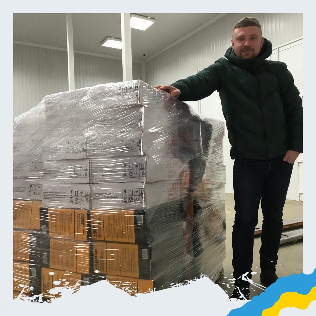 SunriseUkraine's tweet photo. #Sunrise helps to warm Ukrainians. We sent another part of the “warm” cargo. 39 gas heaters, 35 gas stoves for cooking, 89 connection kits will be distributed in the #Kherson region upon arrival.
You can help
https://t.co/qO7oELgIuA
#warmUkraine #StandWithUkraine https://t.co/cGnvXz9f5C