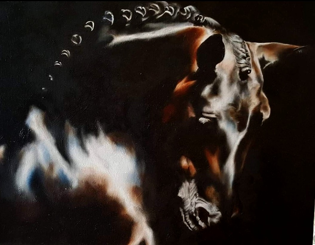 _underabluemoon's tweet photo. A commission for a friend, painted 4 years ago when I had space to paint in oils. https://t.co/sIrq2TCRZQ