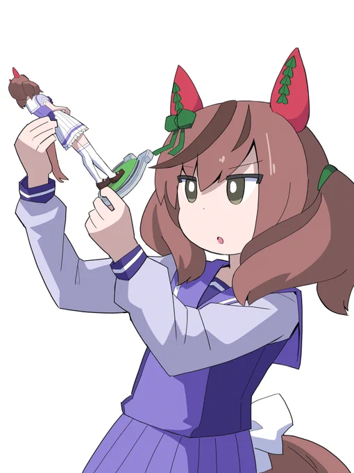 #33日ネイチャチャレンジ#ナイスネイチャ#ウマ娘 17日目色を確認するネイチャ 
