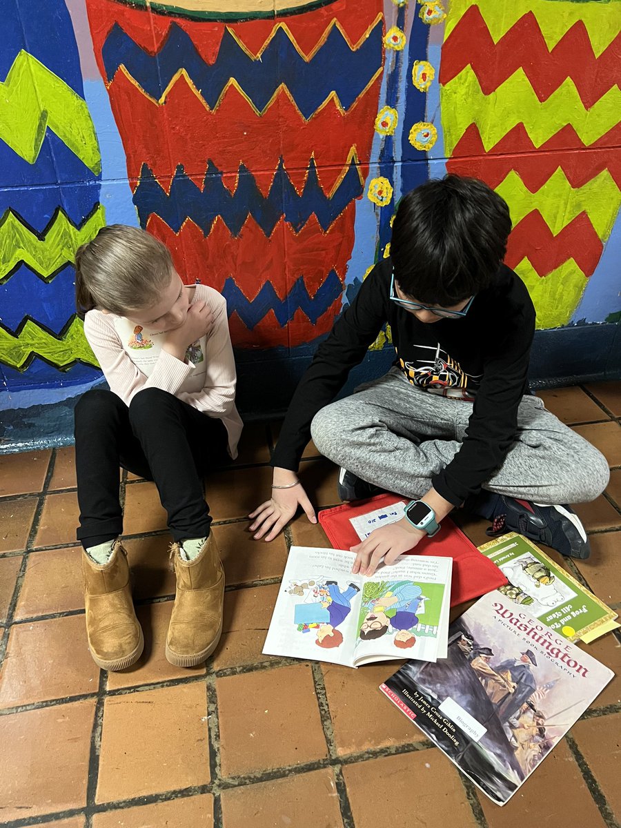 Ms_Carbain's tweet photo. Our second grade learners got together with learners from @DrinkwatersTeam to buddy read! Each learner got to pick a book they wanted to share. #MineolaProud @Jfteach27 @Hampton_Street https://t.co/ypOFRqldJF