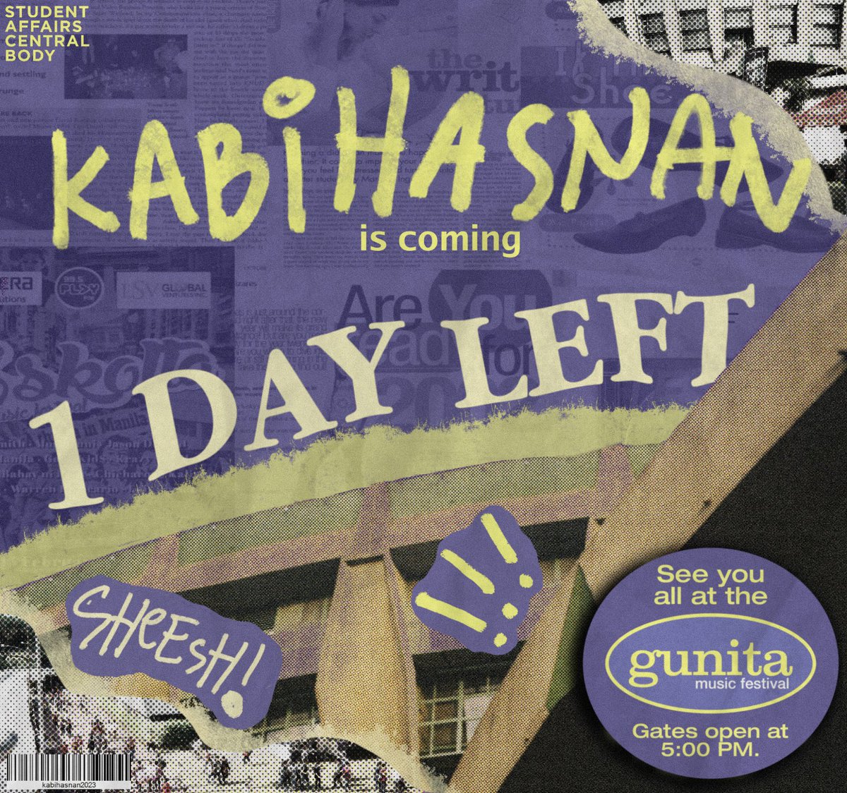 SACB_LSGH's tweet photo. 📣 One last call, Lasallians! 📣

🔥 𝗞𝗔𝗕𝗜 𝟮𝟬𝟮𝟯 𝗜𝗦 𝗜𝗡 𝟭 𝗗𝗔𝗬! 

Save the date 🗓️ 
2.18.2023 

See you there! 💌

Pubmat by Zoe Tabaque
Caption by Chriszette Francia" https://t.co/W35yDpgjqZ