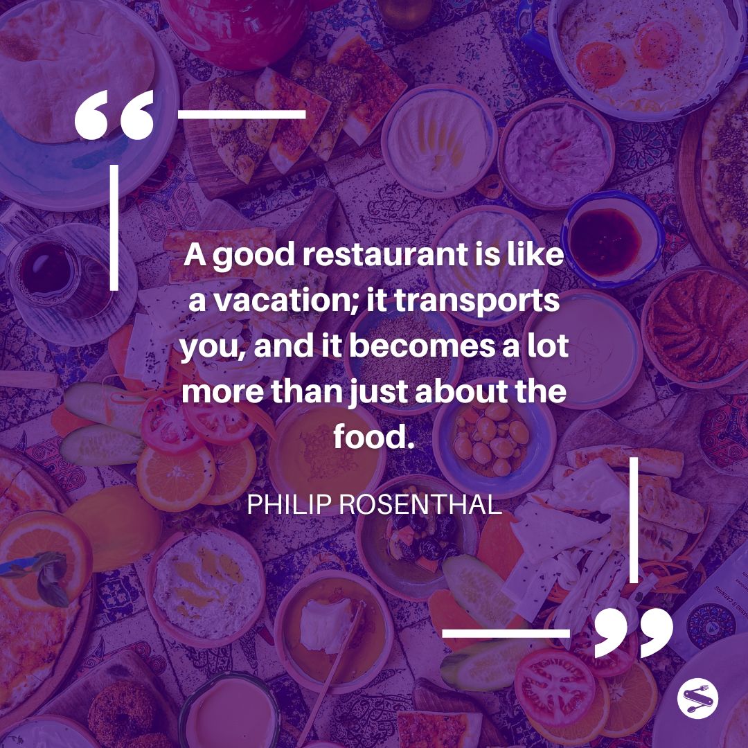 ✈️ 'A good restaurant is like a vacation; it transports you, and it becomes a lot more than just about the food.' - Philip Rosenthal⁠
⁠
#Canadianfood #Americanfoods #restaurantbusiness