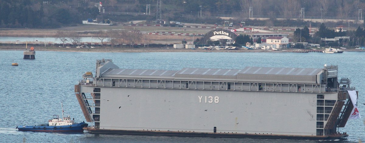 #TurkishNavy #submarine #floatingdock #Y138 built by @yutek_yutekgemi on way to final destination at #Gölcük #NavalBase 17.02.2023
#denizaltıhavuzu

@OguzEroguz1 
@TyrannosurusRex 
@devrimyaylali 
@TayfunOzberk 
@YorukIsik